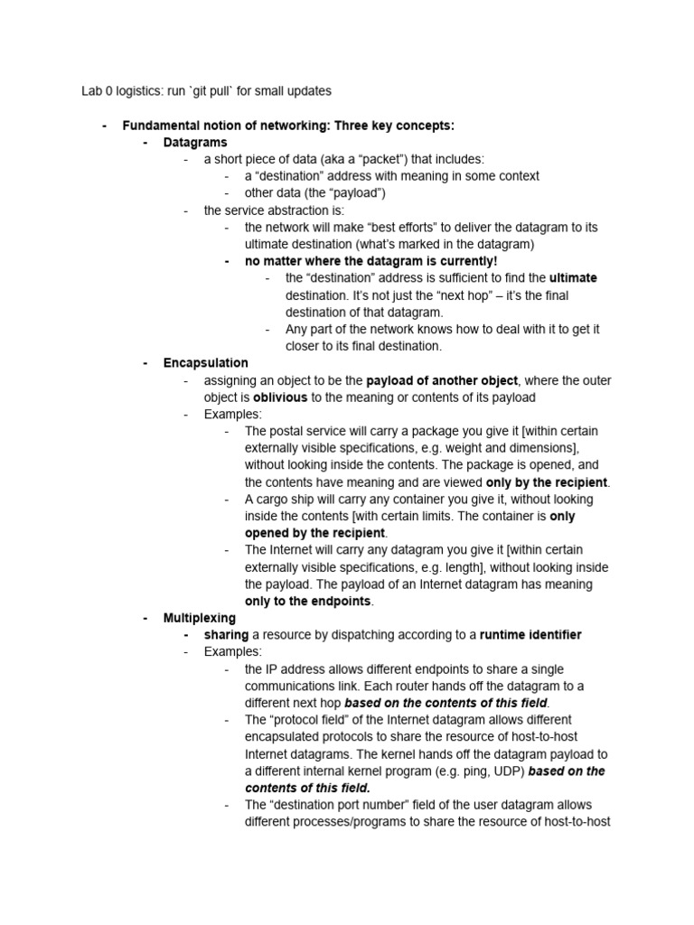 Lecture Notes - Week 1 Day 2 | PDF | Network Socket | Network Protocols