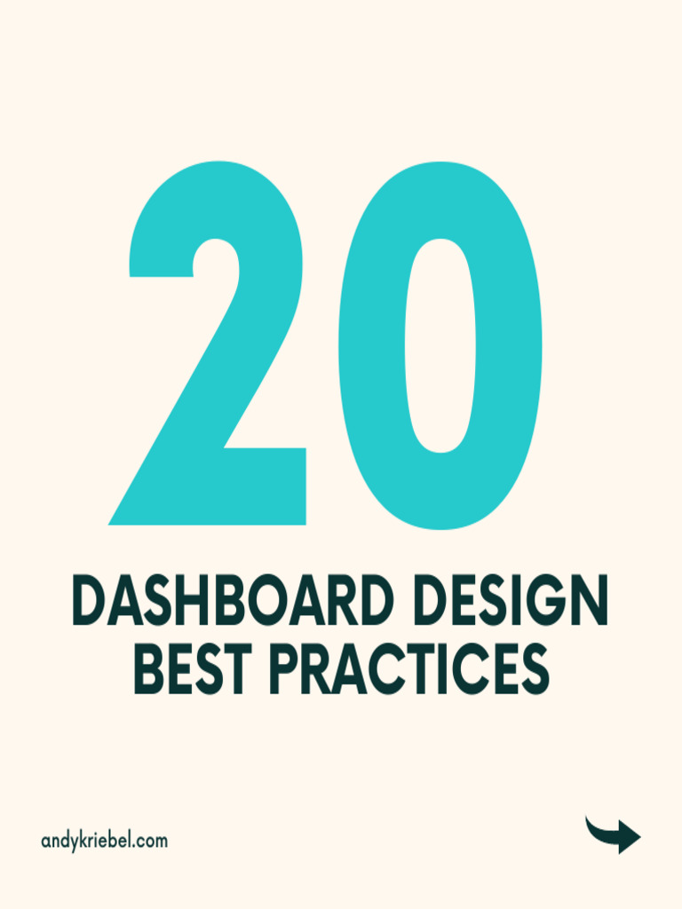 20 Dashboard Design Best Practices | PDF | Usability | Information ...