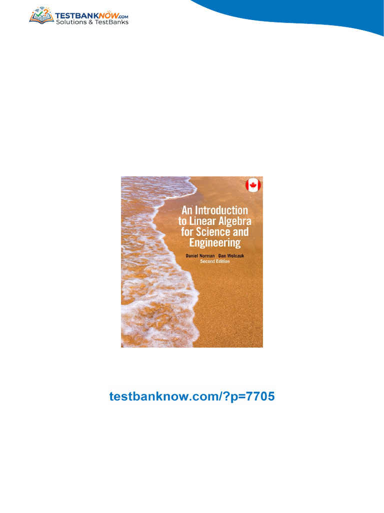 Solution Manual For Introduction To Linear Algebra For Science and ...