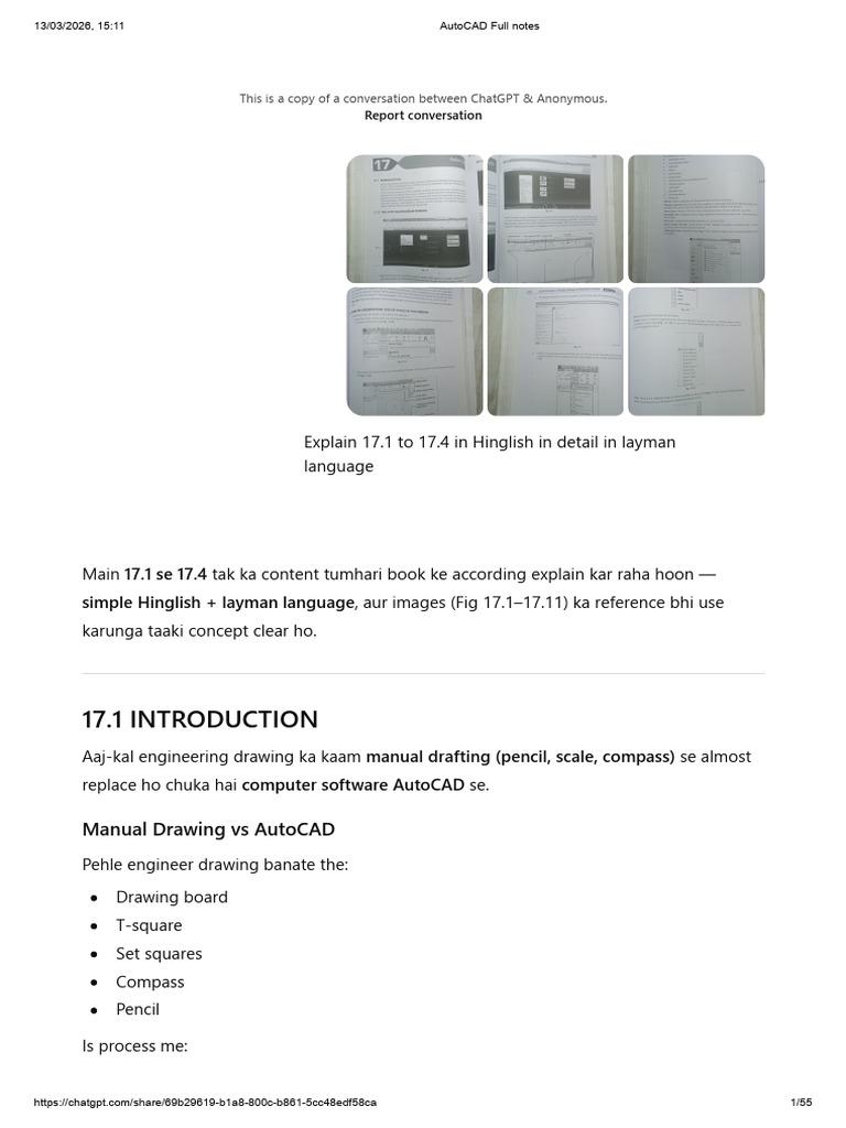 AutoCAD Full Notes | PDF