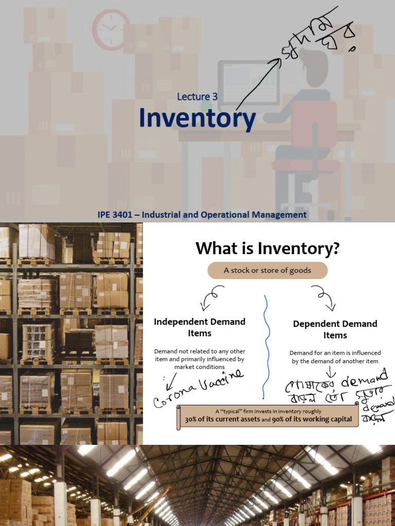 Lecture 3 - Inventory Management | PDF | Inventory | Management Accounting