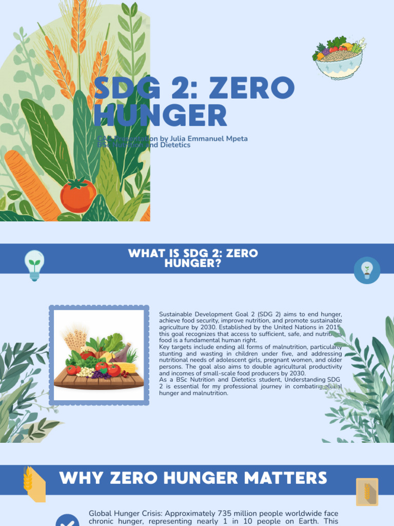 Julia Emmanuel Mpeta (Ca2) | PDF | Food Security | Malnutrition