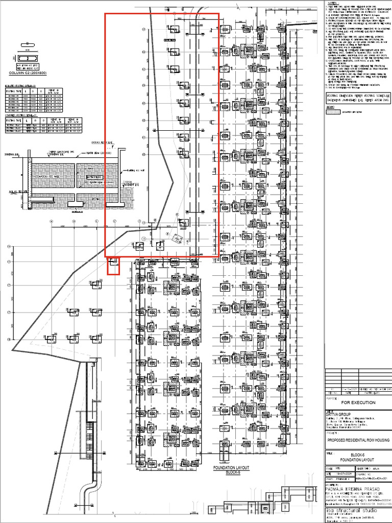 Foundation Layout B-5 r1 Landscap Area | PDF