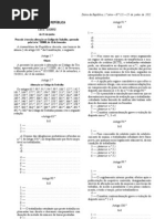 Lei n.º 23/2012 Código do Trabalho