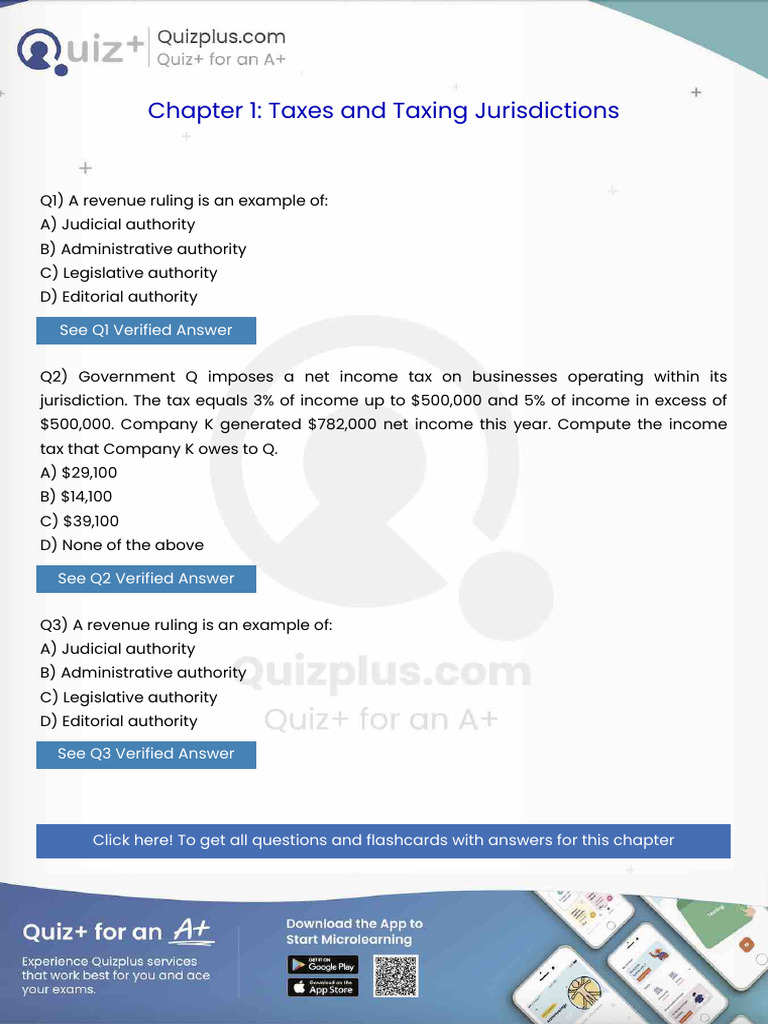 A Revenue Ruling is an Example Of | PDF | Taxes | Income