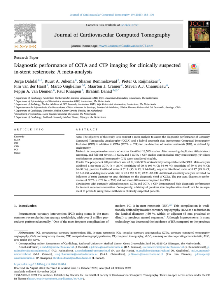 Ctpa and Ctp for Isr | PDF | Percutaneous Coronary Intervention ...