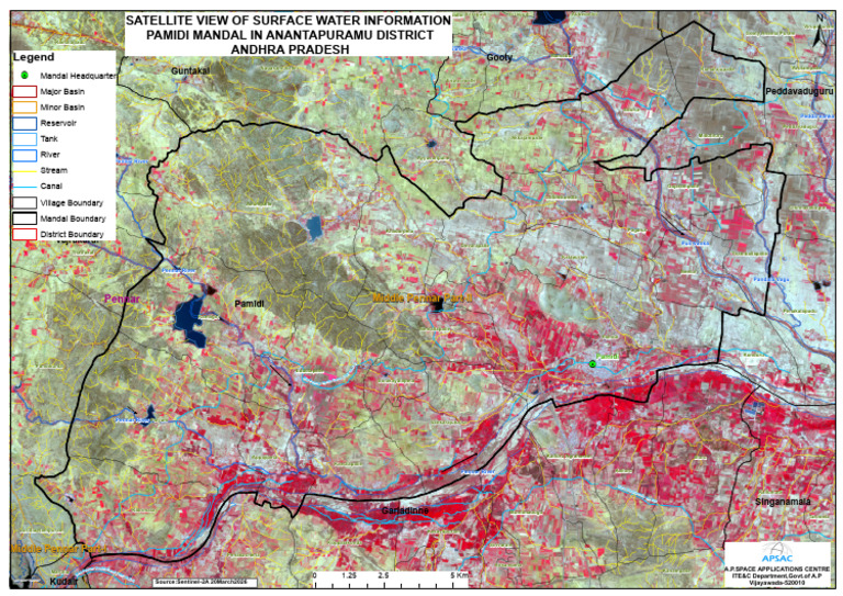 Pamidi Mandal Satellite Map | PDF | Bodies Of Water | Water
