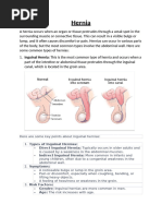 Types of Hernias with Pictures | PDF | Abdomen | Gastroenterology