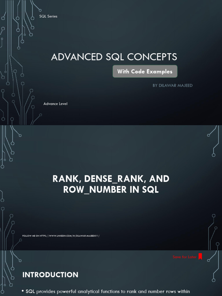 Advance SQL Part 3 1743636764 | PDF | Table (Database) | Computing
