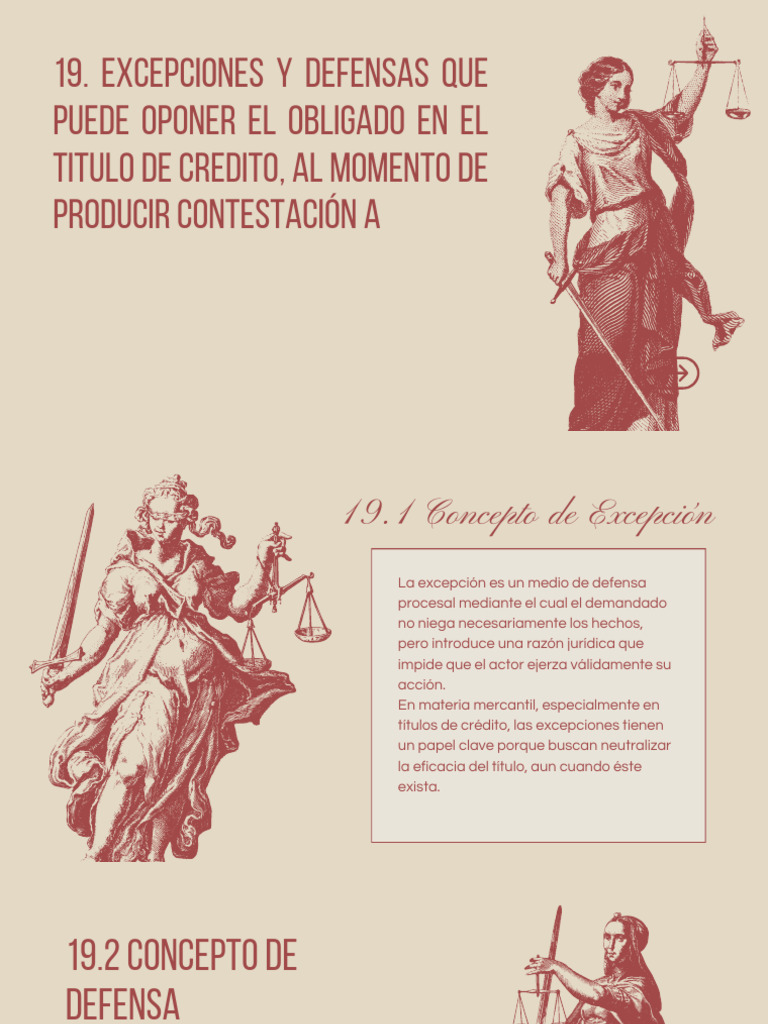 Excepciones y Defensas Que Puede Oponer El Obligado en El Titulo de ...