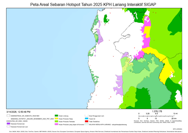 Peta Sebaran Hotspot 2025 Landscape | PDF