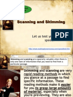 Scanning and Skimming: Let Us Test Your Reading Speed!