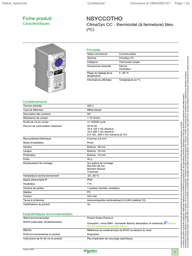 Dbad952147 - Rend Climasys CC Nsyccotho (FR) | PDF