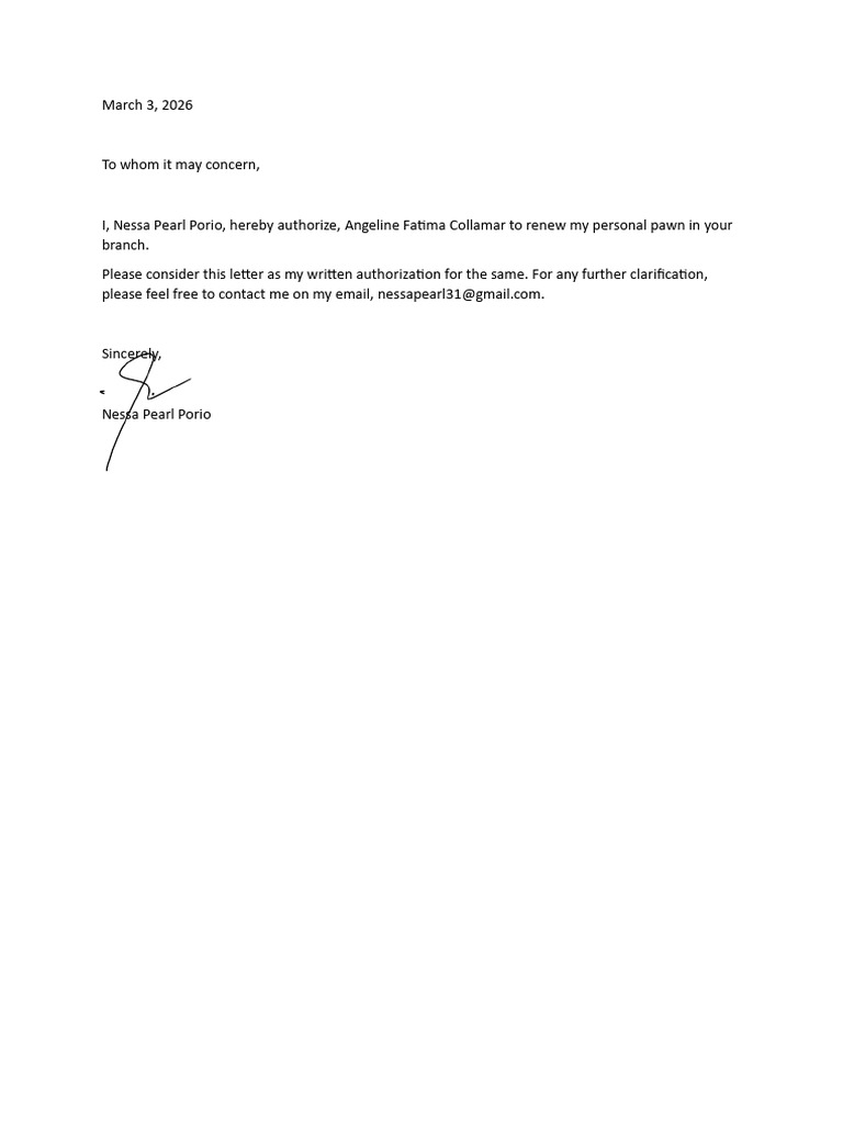 Authorization | PDF