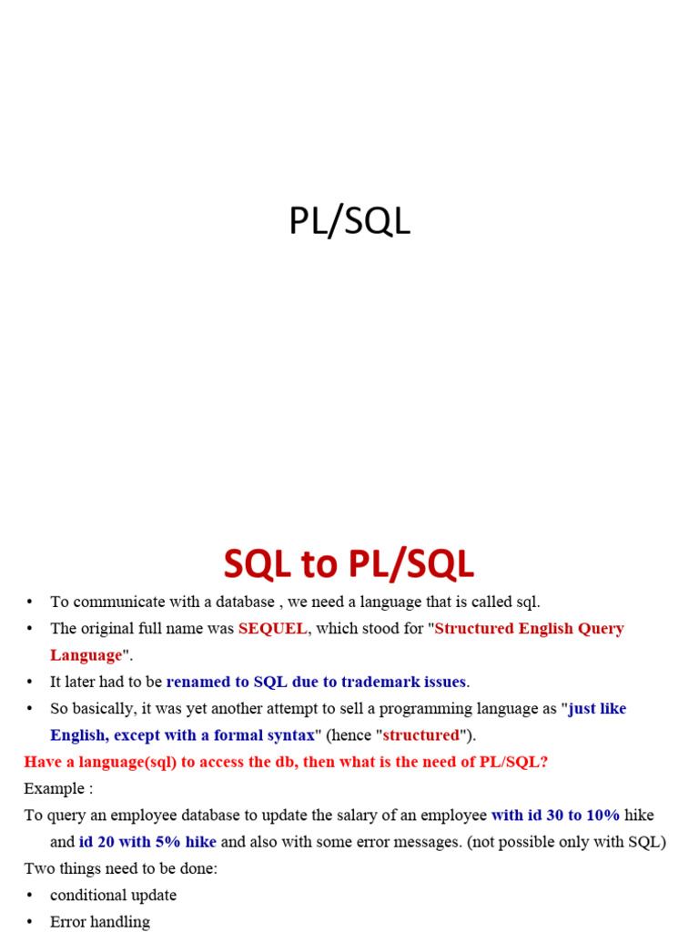 Plbarsql | PDF | Pl/Sql | Sql