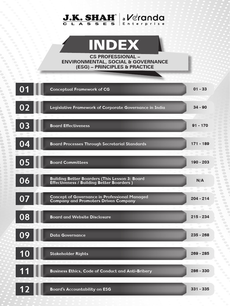 Cs Professional - Environmental Social & Governance (ESG) | PDF ...