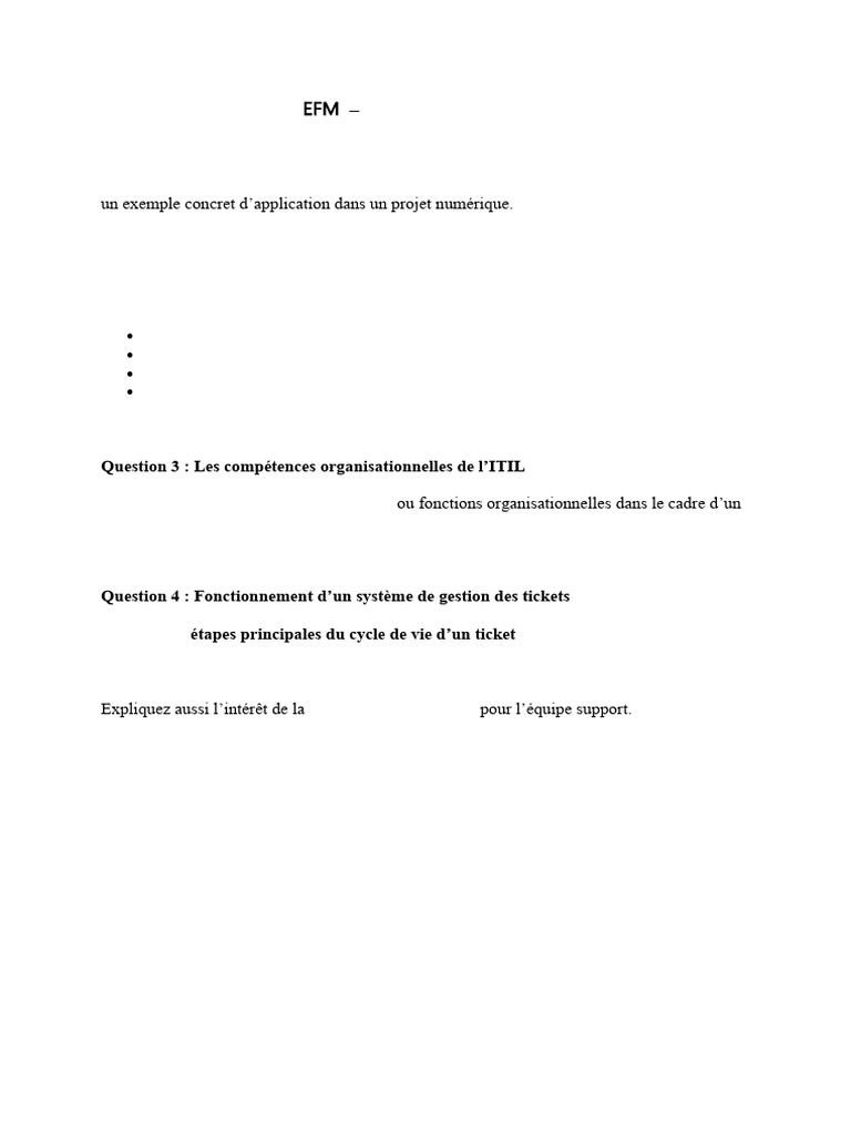 Efm Gestion de Projet Id | PDF