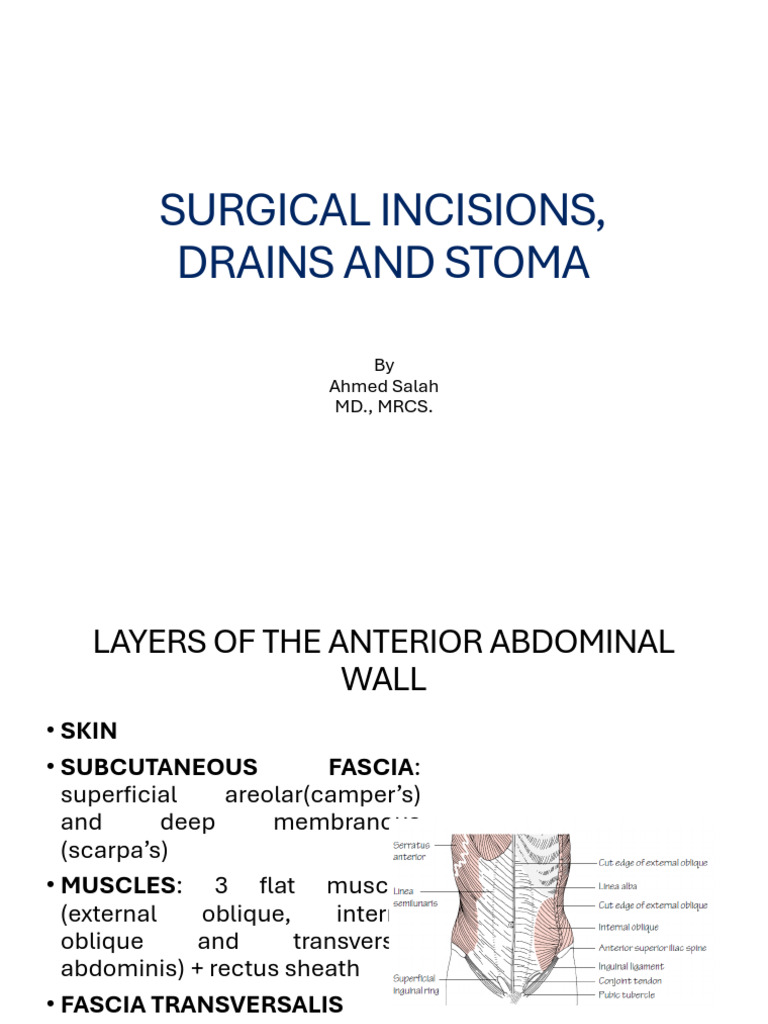 Abdominal Incisions | PDF
