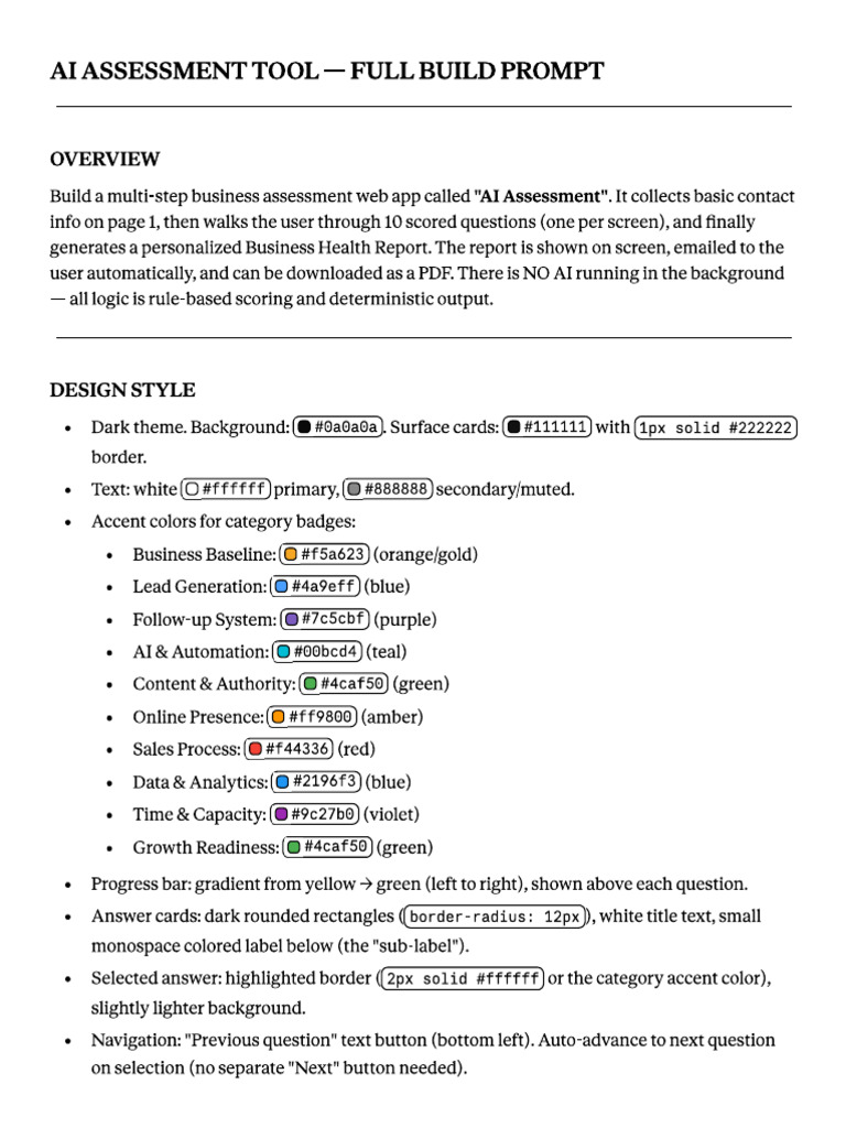 prompt for ai assessment | PDF