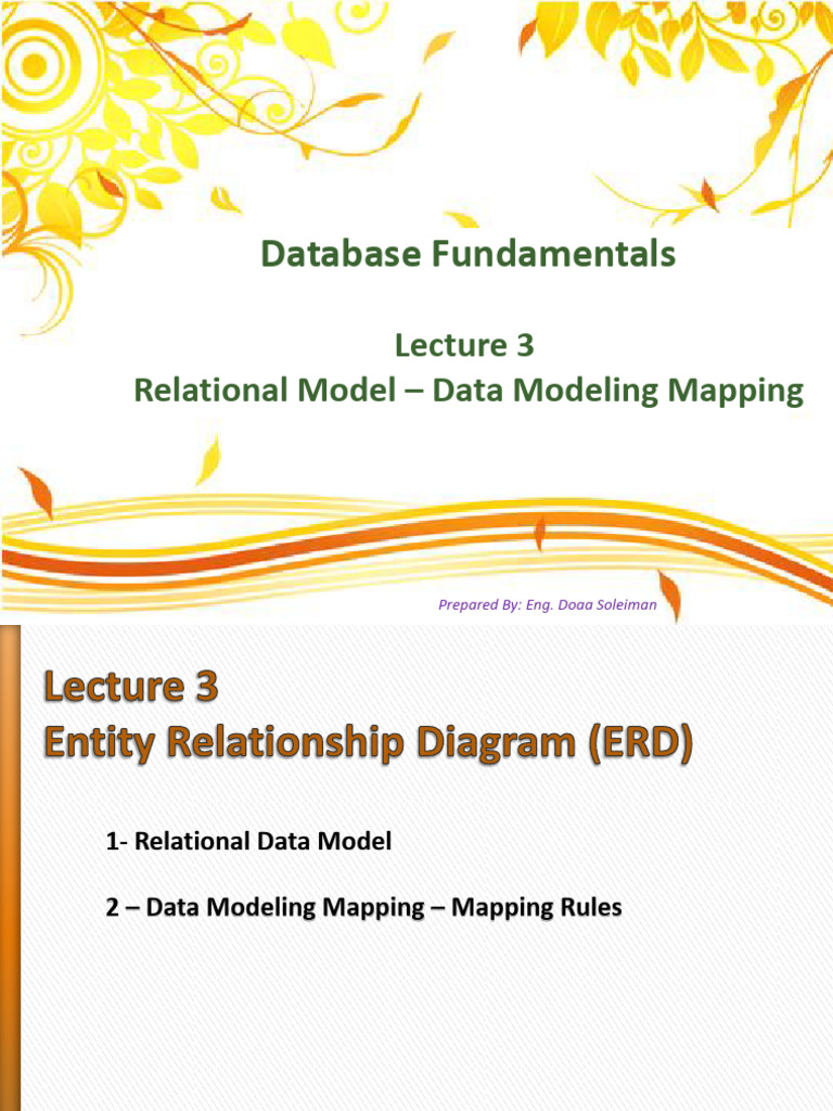 Lect3 Mapping | PDF | Relational Model | Computing