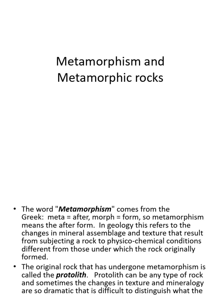 Metamorphism and Metamorphic Rocks | PDF | Rock (Geology) | Minerals
