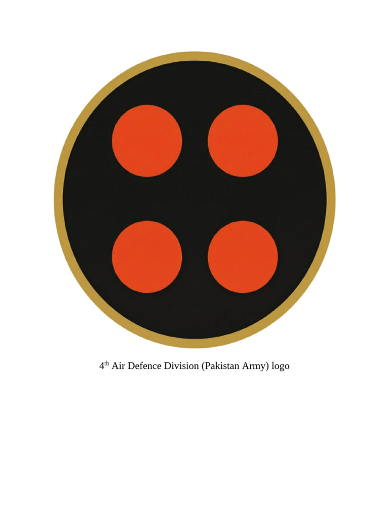 4th Air Defence Division (Pakistan Army) Logo | PDF