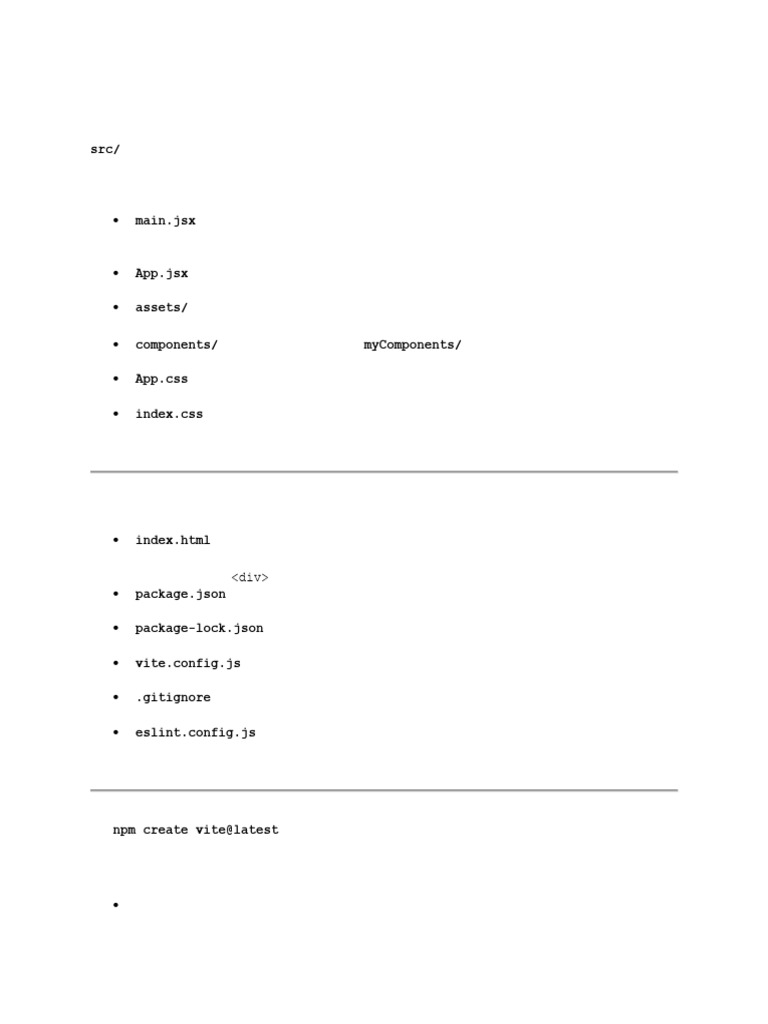 Project Folder Structure (Vite + React) | PDF | Directory (Computing ...