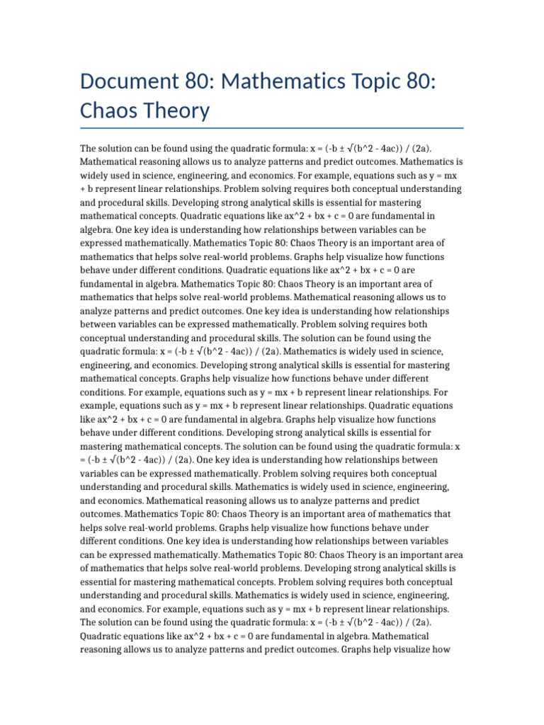 Math Document 080 | PDF | Mathematics | Equations