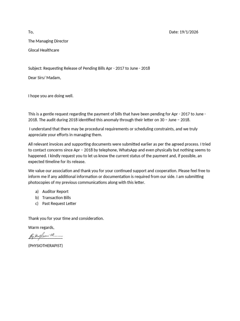 Request Letter 1 | PDF