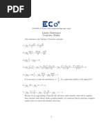 Exercise 02 Limits (Solutions)