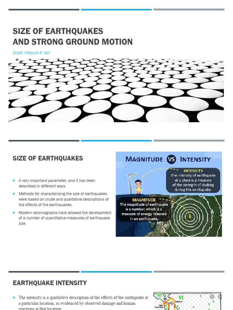 Unit 8 - Strong Ground Motion & Size of Earthquakes | PDF | Spectral ...
