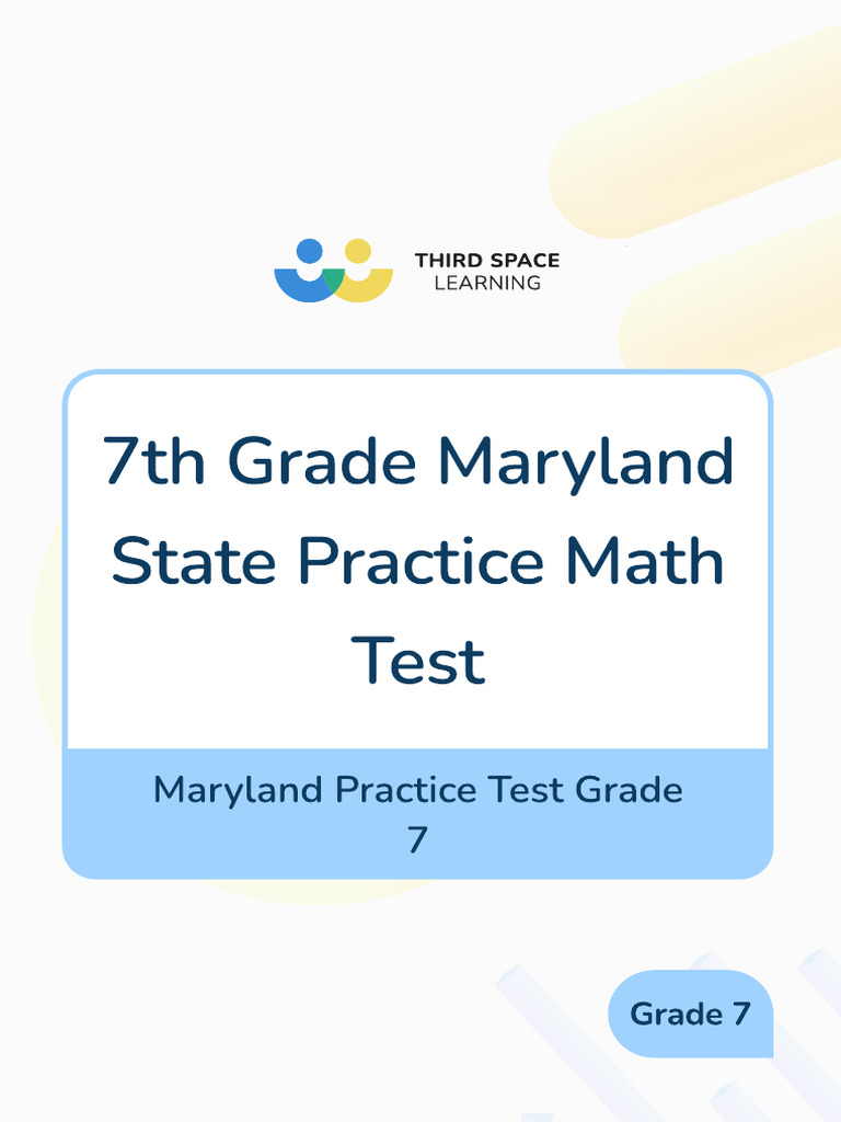 Maryland Practice Test Grade 7 | PDF | Mathematics