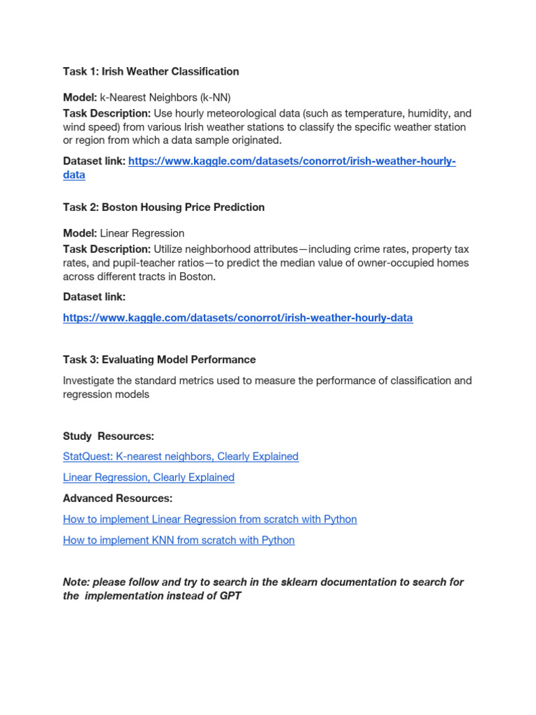 Session 4 Tasks | PDF