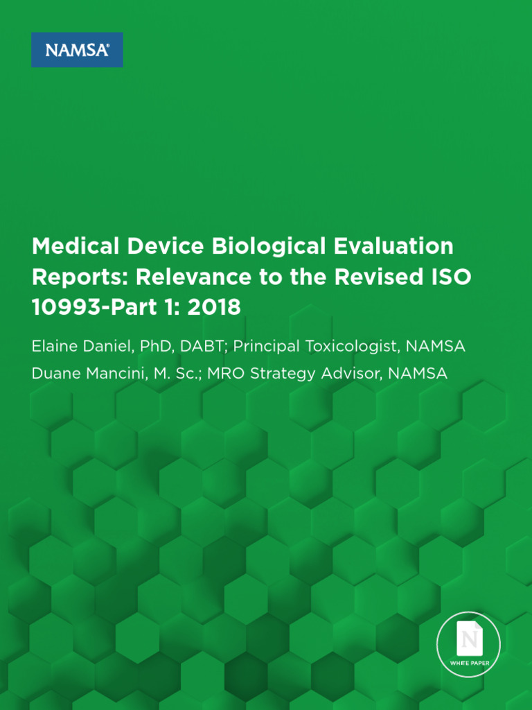 WP. 031 Biological Risk Assessment for Medical Devices a02 | PDF ...