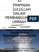 Kepimpinan Rasulullah Dalam Pembangunan Ummah