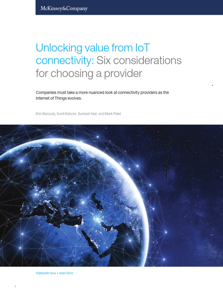 Unlocking Value From Iot Connectivity | PDF | Internet Of Things ...