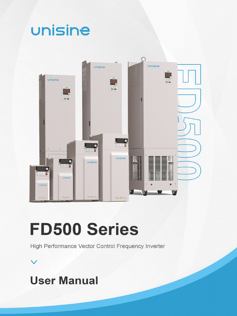 Unisine-FD500 Series VFD User Manual | PDF | Power Inverter | Power Supply