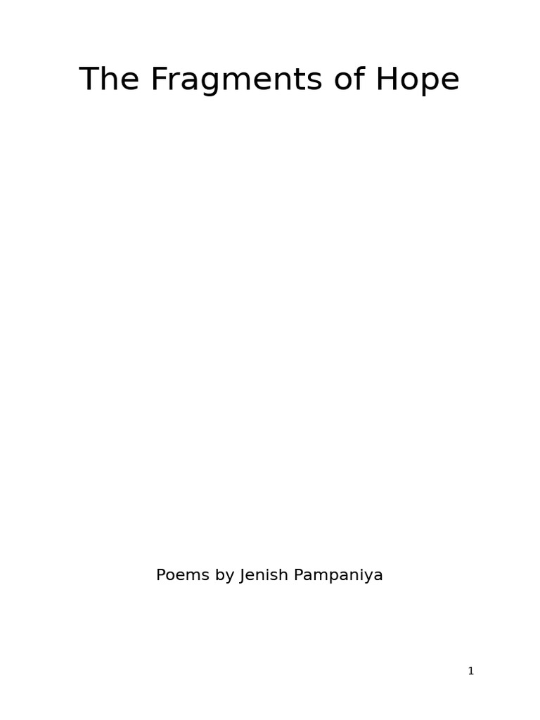 The Fragments of Hope | PDF
