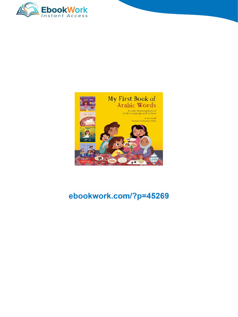My First Book of Arabic Words: An ABC Rhyming Book of Arabic Language ...