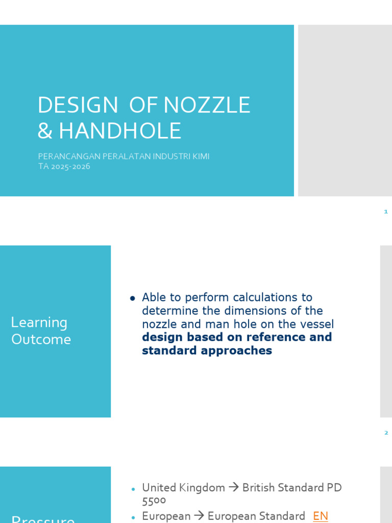 Design of Nozzle and Handhole | PDF | Nozzle | Boiler