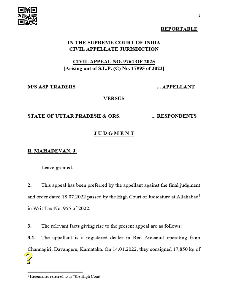 Ms ASP Traders vs State of Up and Ors 2072154 | PDF