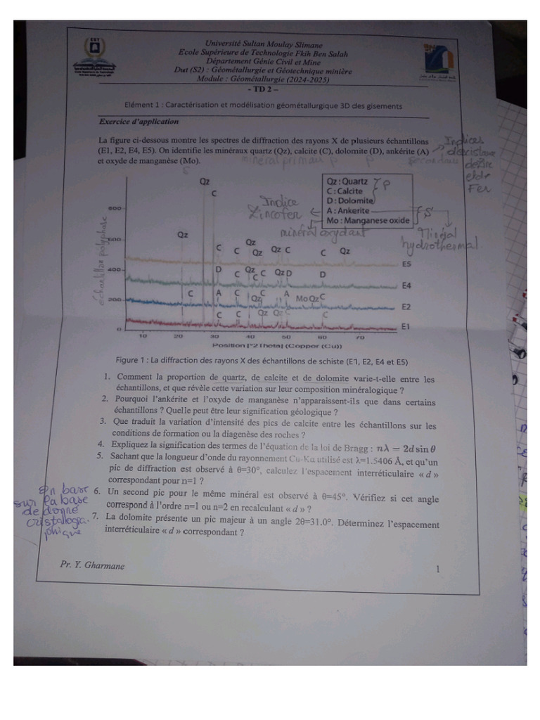 Correction TD 2 Géométallurgie | PDF