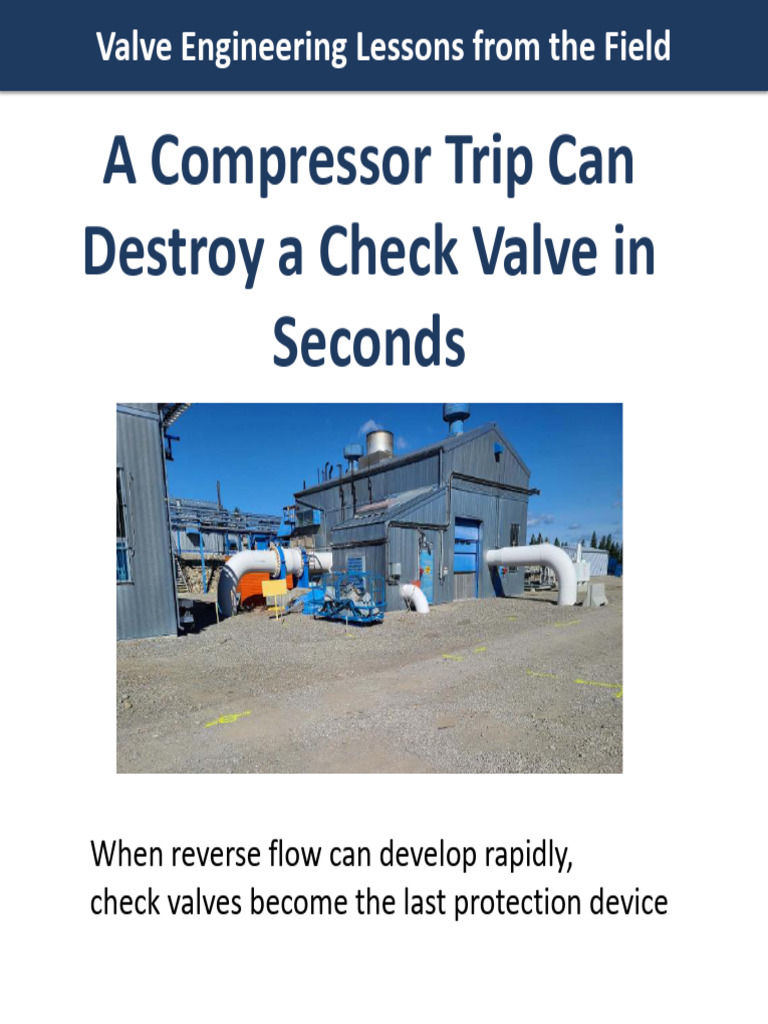 Check Valve Failures in Compressor Stations | PDF