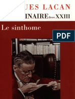 Seuil Le Seminaire de Jacques Lacan XXIII Le Sinthome