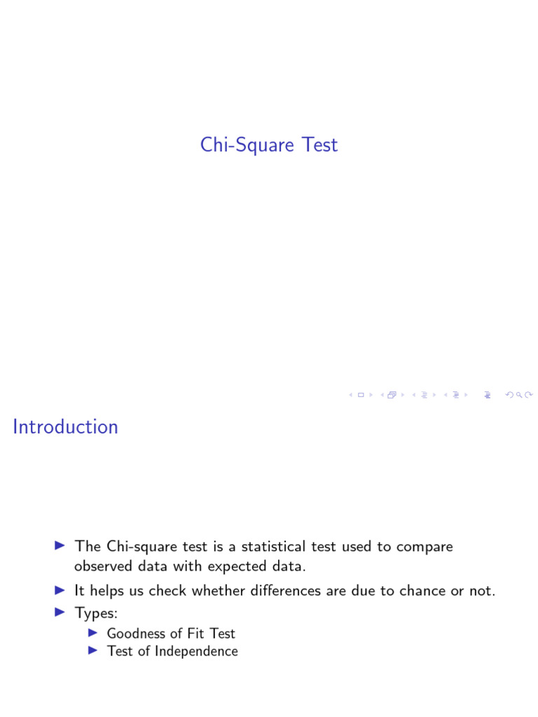 Chi square test | PDF | Chi Squared Test | Statistical Analysis