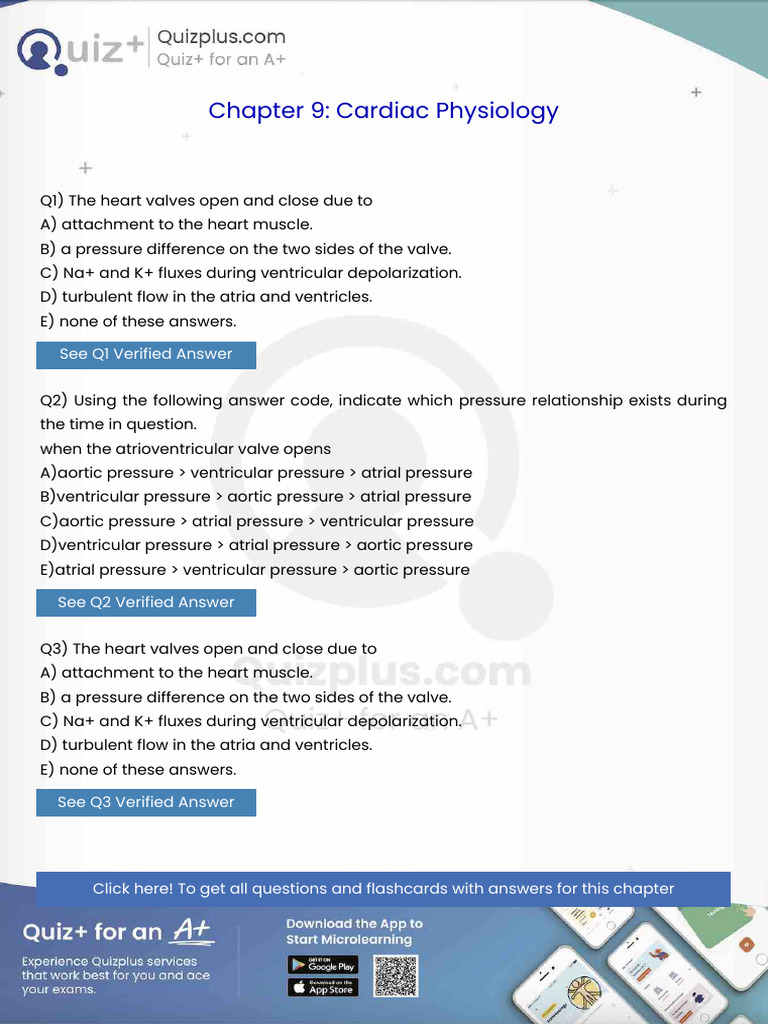 The Heart Valves Open and Close Due To | PDF | Heart Valve | Atrium (Heart)