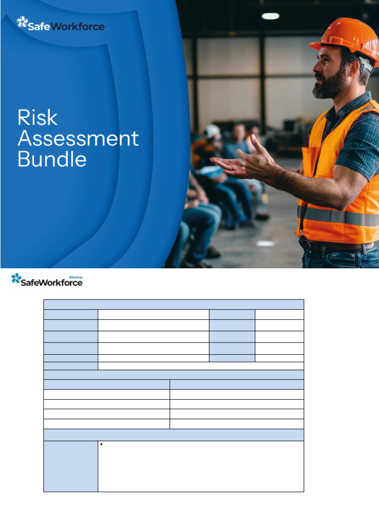 Safe Workforce Risk Assessments Bundle | PDF | Risk | Risk Assessment