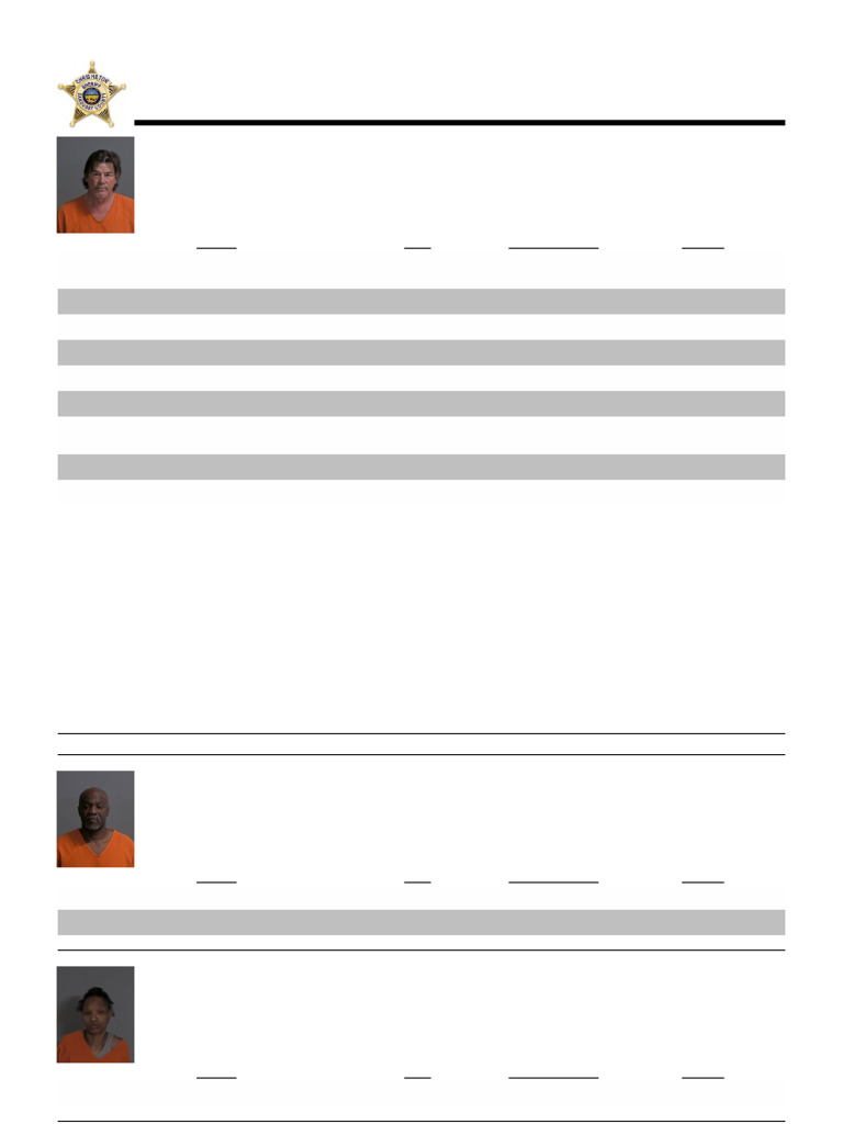 CurrentInmateList (7) | PDF | Bail | Burglary