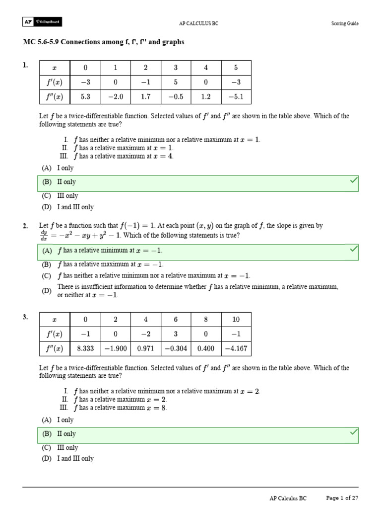 Unit 5.6-5.9 | PDF | Derivative | Function (Mathematics)