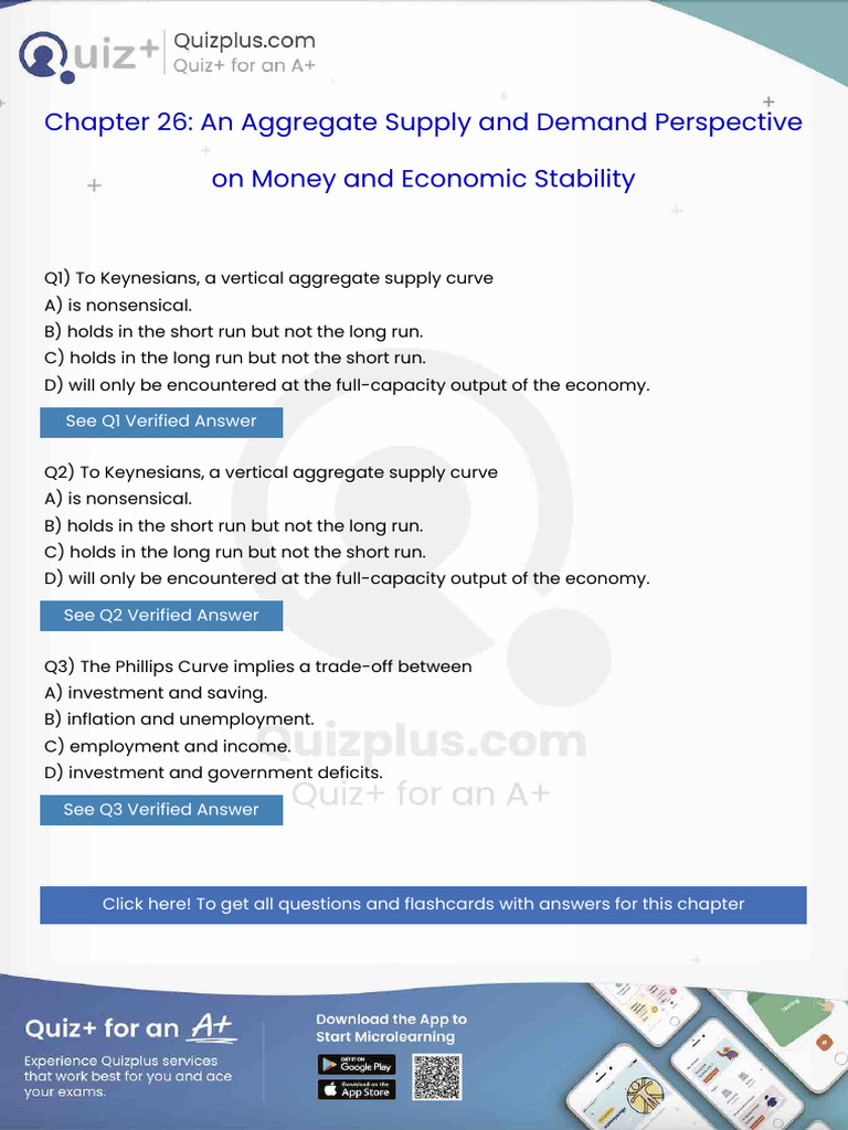 To Keynesians a Vertical Aggregate Supply Curve | PDF | Keynesian ...